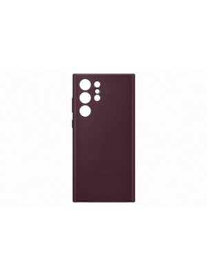 Samsung Galaxy S22 Ultra Leather Cover - Burgundy