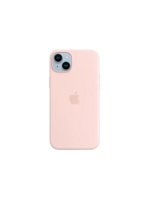 Apple iPhone 14 Plus Silicone Case with MagSafe - Chalk Pink