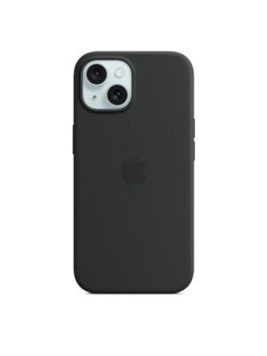 Apple iPhone 15 Silicone Case with MagSafe - Black