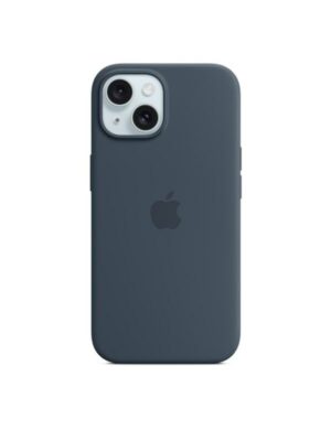 Apple iPhone 15 Silicone Case with MagSafe - Storm Blue