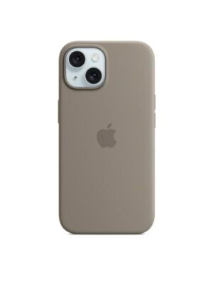 Apple iPhone 15 Silicone Case with MagSafe - Clay