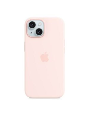 Apple iPhone 15 Silicone Case with MagSafe - Light Pink