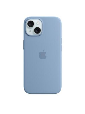 Apple iPhone 15 Silicone Case with MagSafe - Winter Blue