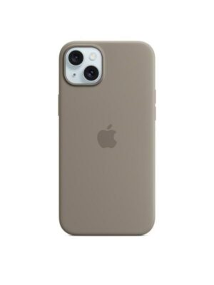 Apple iPhone 15 Plus Silicone Case with MagSafe - Clay