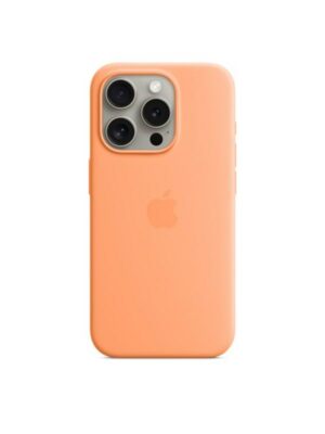 Apple iPhone 15 Pro Silicone Case with MagSafe - Orange Sorbet