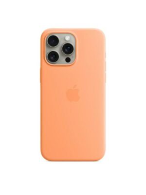 Apple iPhone 15 Pro Max Silicone Case with MagSafe - Orange Sorbet