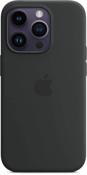 Apple Silikon Case mit MagSafe für iPhone 14 Pro mitternacht