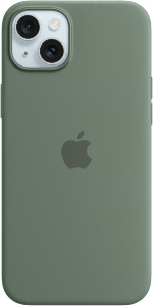 Apple Silikon Case mit MagSafe für iPhone 15 Plus zypresse