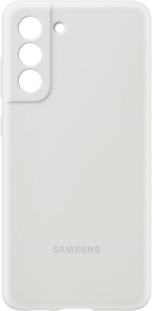 Samsung Silicone Cover für Galaxy S21 FE 5G weiß