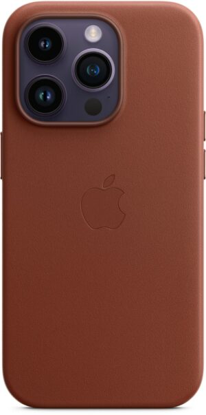 Apple Leder Case mit MagSafe für iPhone 14 Pro umbra