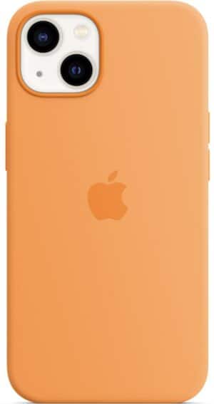 Apple Silikon Case mit MagSafe für iPhone 13 gelborange