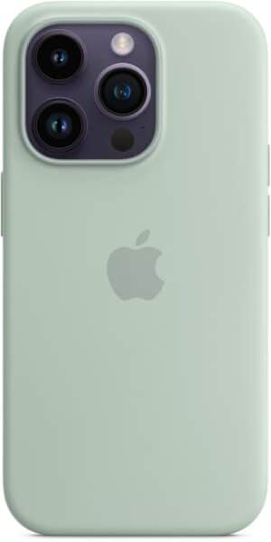 Apple Silikon Case mit MagSafe für iPhone 14 Pro agavengrün