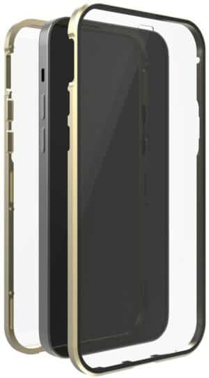 White Diamonds Cover 360° Glass für iPhone 13 mini gold