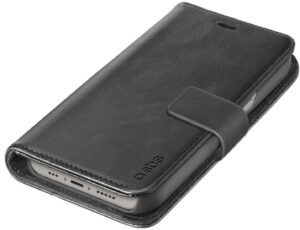 sbs Leder Wallet für iPhone 14 schwarz